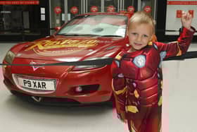Children dress up to meet their favourite superheroes as Marvel and DC characters visit shoppers in Wigan, part of the summer holiday fun events at the Grand Arcade Shopping Centre, Wigan.