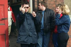 A warm Gallegher greeting when Oasis landed in Wigan in 1997