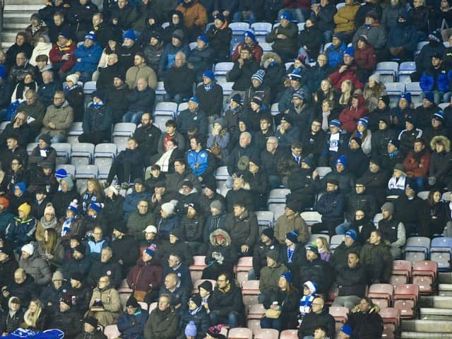 .Latics fans at the game against Fleetwood Town