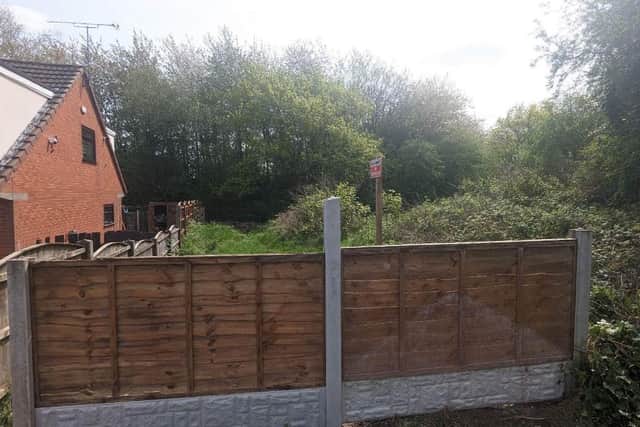 A row has broken out after this fence was erected on a footpath in Standish