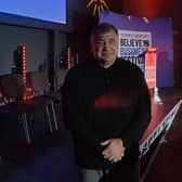 Shaun Wane after giving his speech to the Believe in Business Festival at The Edge in Wigan
