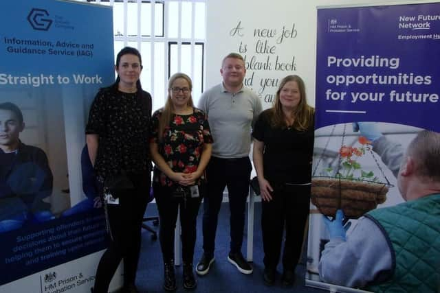 Left to right: Katy Kozan - Growth Company, Prison Employment Lead Chris Nuttall and Katie Traynor.