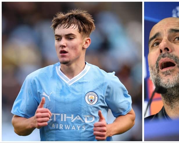 Wiganer Jacob Wright earned praise from Pep Guardiola after making his debut for Manchester City against Huddersfield on Sunday