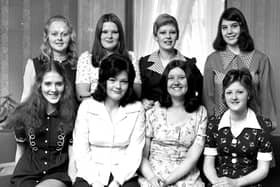 Staff at Debenhams in Wigan in 1974