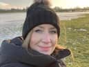 Nicola Bulley while out walking her dog.