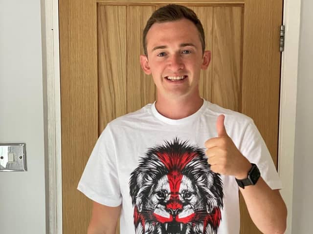 Luke Marsden is trying to cheer on England