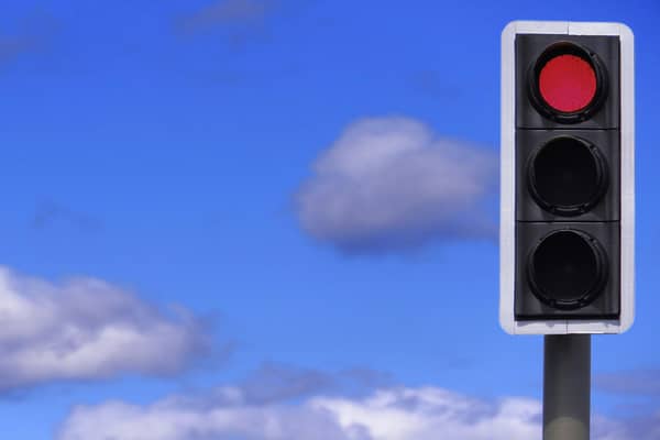 Traffic lights were reported to have gone out just before noon on Tuesday