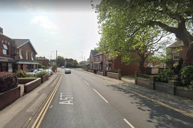 The firefighter was injured while cycling along Atherton Road, Hindley