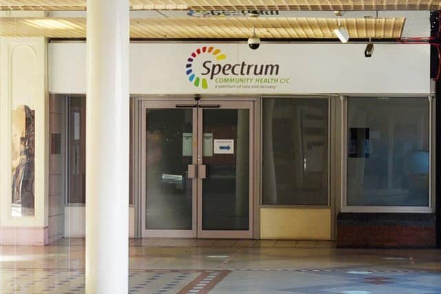 Exterior of Spectrum, sexual health, The Galleries, Wigan.