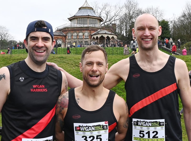 Runners ready for the half marathon.