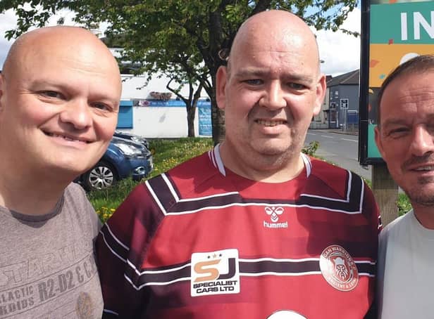 Stewart (left) Adrian Roper (centre) Gary Robinson (right).
