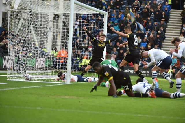 Christ Tiehi put Latics ahead at Deepdale before it all went wrong in the second period