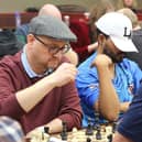 Local Wigan Gastroenterologist Surgeon ponders his next move against fellow Wigan Chess Player Bill Muirhead