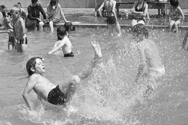 RETRO 1976Pictures depicting the heatwave  in Wigan during the summer of 1976Paddling pool at Haigh Hall