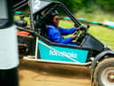 Danielle Jones has fun filming the advert