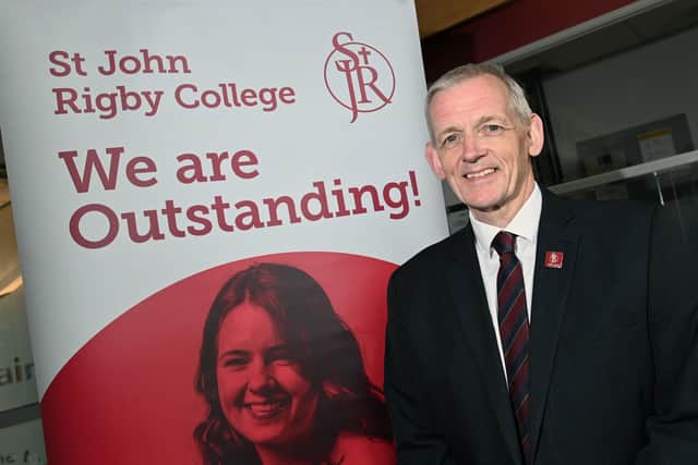 Peter McGhee, principal of St John Rigby College, Orrell, is retiring after 15-years in the role