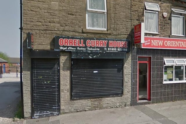 Orrell Curry House on Church Street, Orrell, has a rating of 4.6 out of 5 from 77 Google reviews
