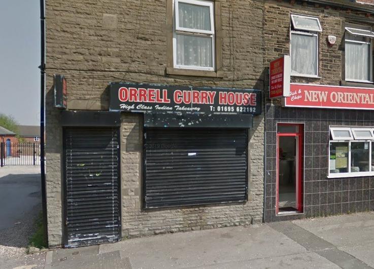 Orrell Curry House on Church Street, Orrell, has a rating of 4.6 out of 5 from 77 Google reviews