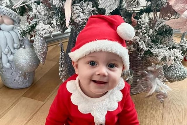 My grandson Oliver's first Xmas