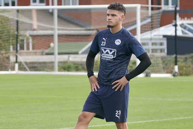 Omar Rekik has been back on the grass at Christopher Park as he starts his second spell with Latics