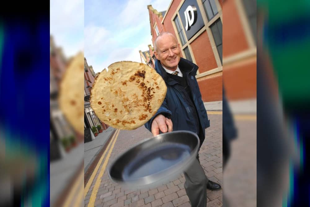 Back when he was Wigan town centre manager Mike Matthews used to organise pancake races. Now he's bringing them back in the Grand Arcade