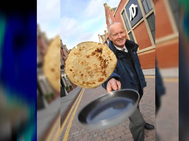 Back when he was Wigan town centre manager Mike Matthews used to organise pancake races. Now he's bringing them back in the Grand Arcade
