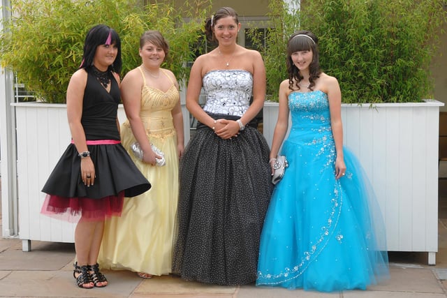 St John Fisher Catholic High School Leavers Ball, Holland Hall Hotel.
from left, Lauren Brown, Amy Rennox, Hayley Caie and Leanne Gibson.