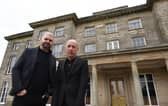 Al and Al outside Haigh Hall