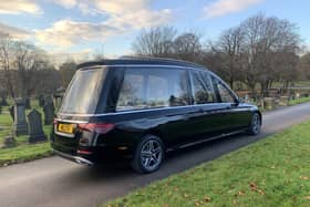 The latest addition to Wilcox's fleet of hearses is a 5-door Mercedes.