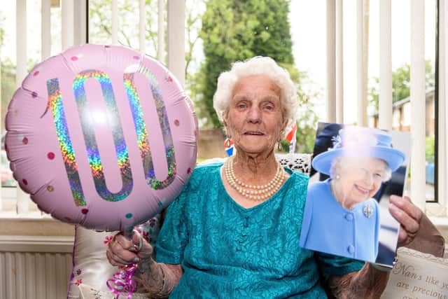 Dorothy Ashall celebrated her 100th birthday on the same weekend as the Queen's Platinum Jubilee. Photo: Kelvin Stuttard
