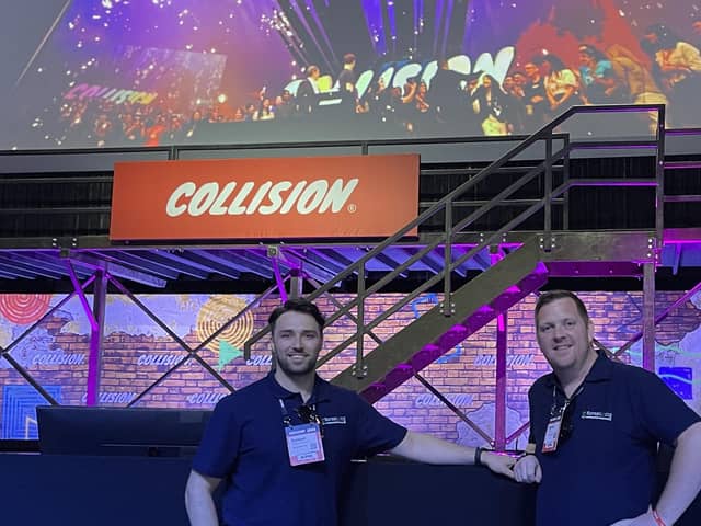 Sam and Martin in Toronto, Canada for the Collision summit