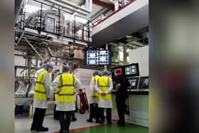 VIPs get a tour of the new Saica Flex facilities