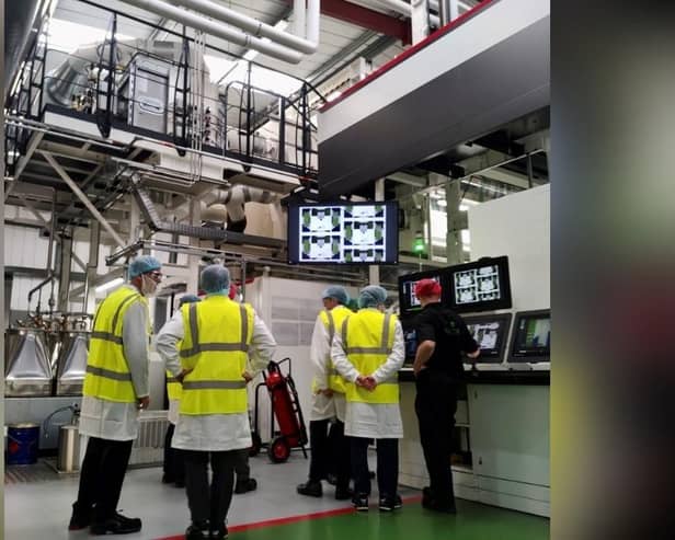 VIPs get a tour of the new Saica Flex facilities