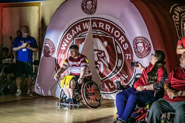 Wigan Warriors Wheelchair held a exhibition double-header at Robin Park Leisure Centre (Credit: Bryan Fowler)