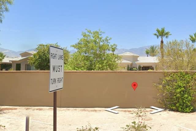 The tragedy unfolded at an address in Lyon Road in the city of Rancho Mirage in California on Sunday