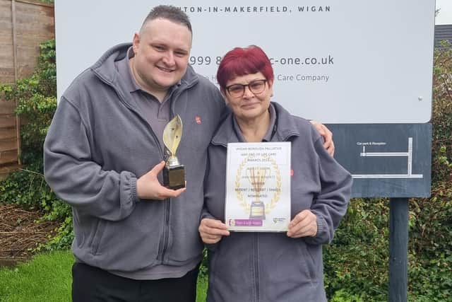 Ann Marie Roberts and Ashley Smith outside Ashton View