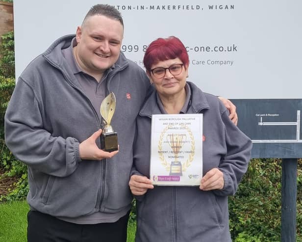 Ann Marie Roberts and Ashley Smith outside Ashton View