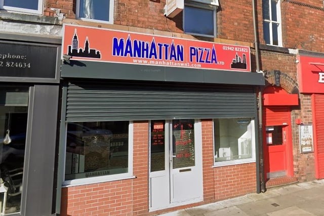 Manhattan Pizza on Wigan Lane has a rating of 4.3 out of 5 from 91 Google reviews. Telephone 01942 821821