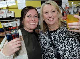 Friends Tracy Symons and Pat Smith at the 2019 Bent and Bongs beer bash