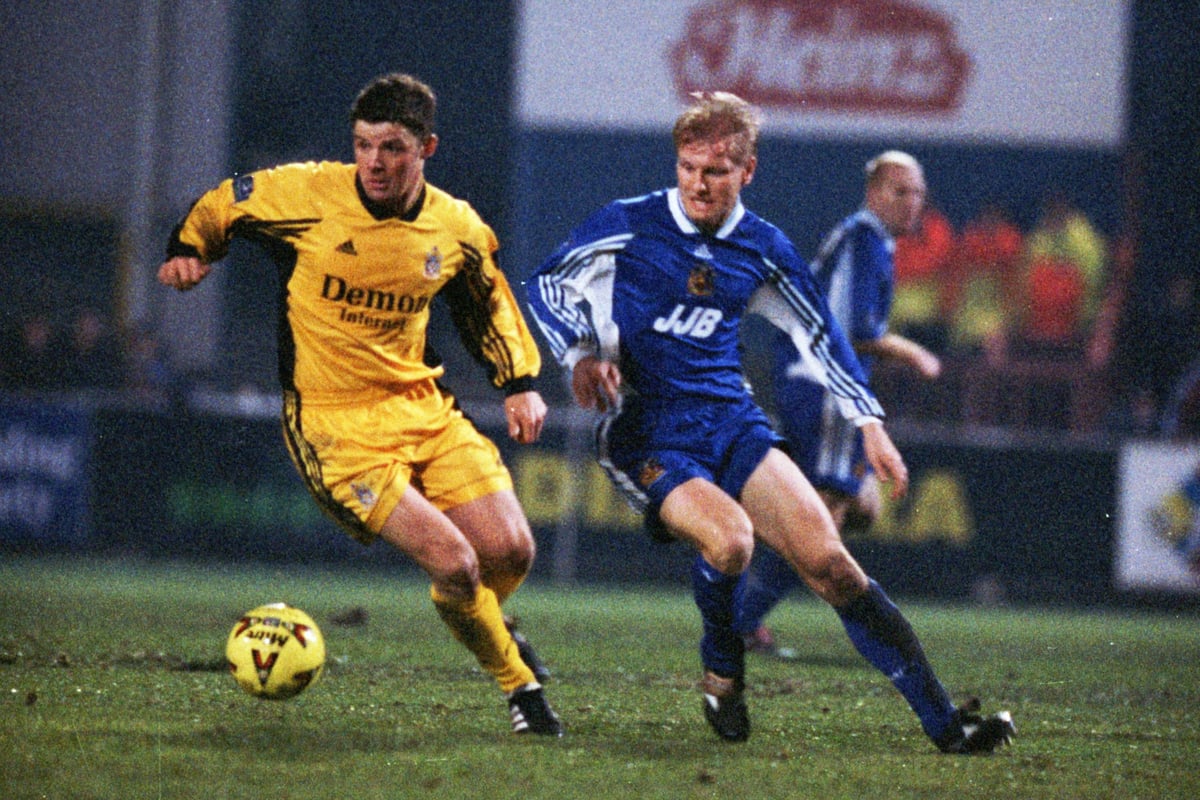 Wigan Athletic v Fulham in 1998: retro action pictures
