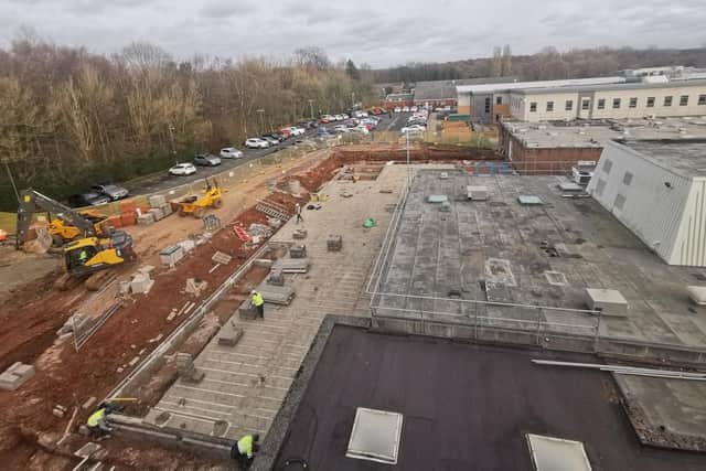 Current progress at the site