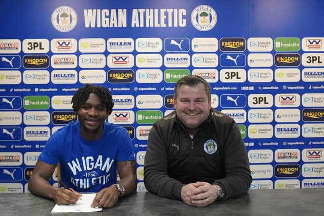 Baba Adeeko has signed a new three-year deal with Wigan Athletic