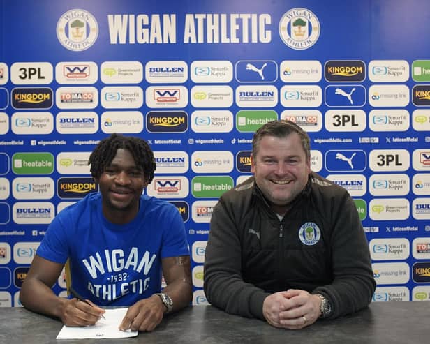 Baba Adeeko has signed a new three-year deal with Wigan Athletic