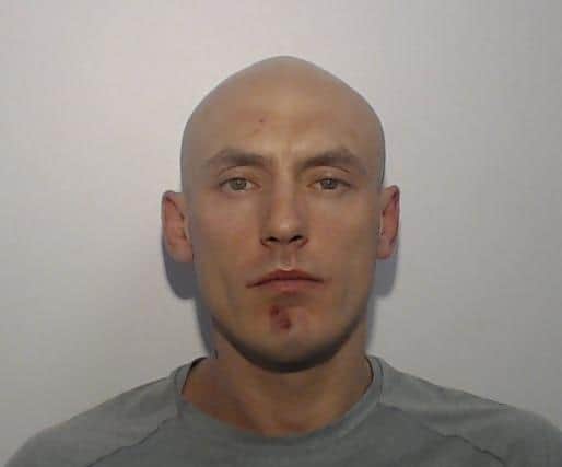 Liam Mountford, who has been sent prison for 27 months for domestic violence