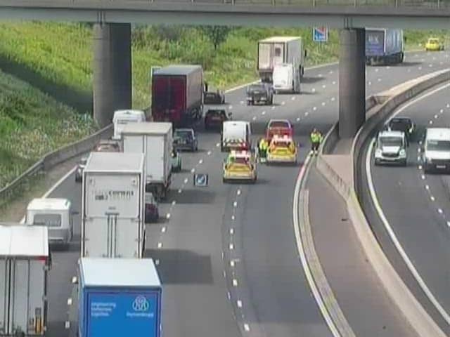 Motorists are warned to expect delays of up to 10 minutes