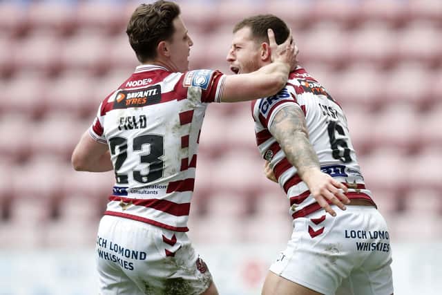 Wigan Warriors face Salford Red Devils this afternoon