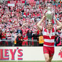 Scott Taylor celebrates with the 2013 Challenge Cup at Wembley