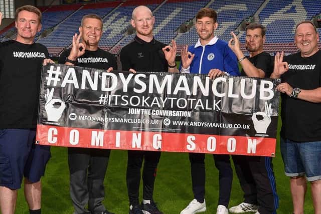 Wigan Warriors and Wigan Athletic have joined forces to support Andy's Man Club