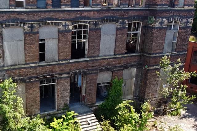 Windows at Pagefield Mill have been smashed as youths force their way inside