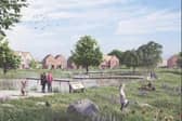 An artist's impression of part of the Mosley Common scheme